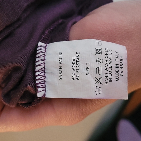 Sarah Pacini Modal Knee-Length Tunic Size 2 - Picture 3 of 7